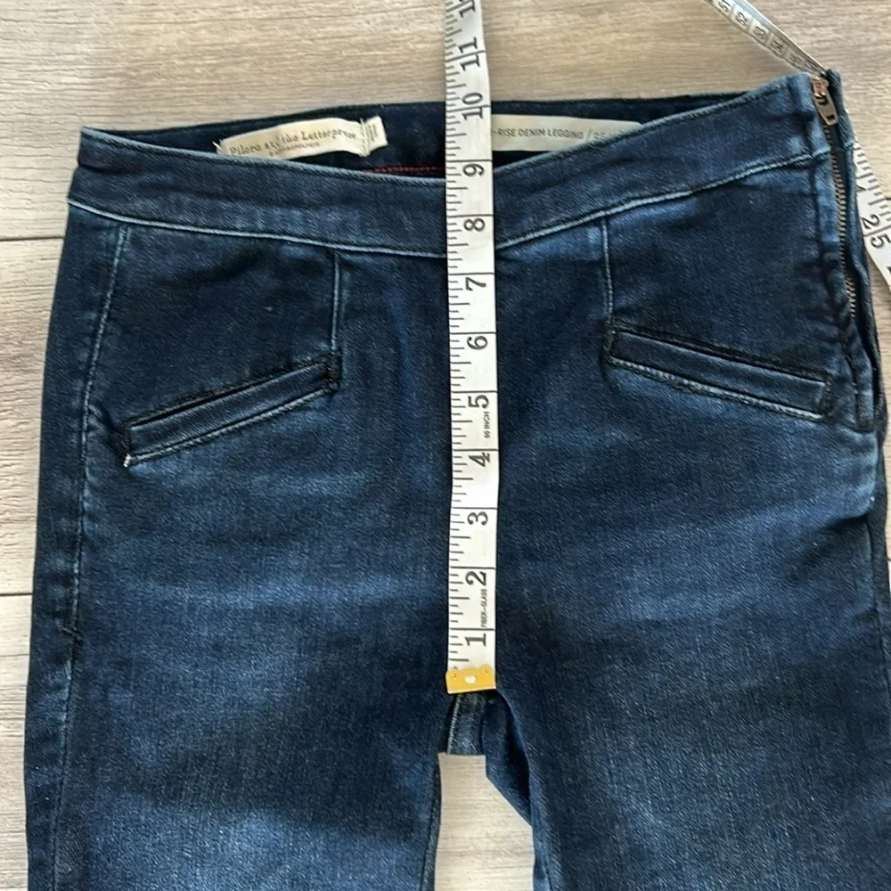 Anthropologie Pilcro high rise denim legging capri size 25 petite